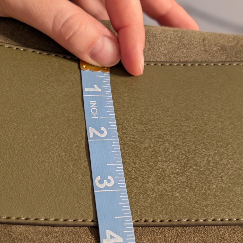 MICHAEL KORS Olive Suede Shearling Trim Large Tote NWT - Picture 11 of 11